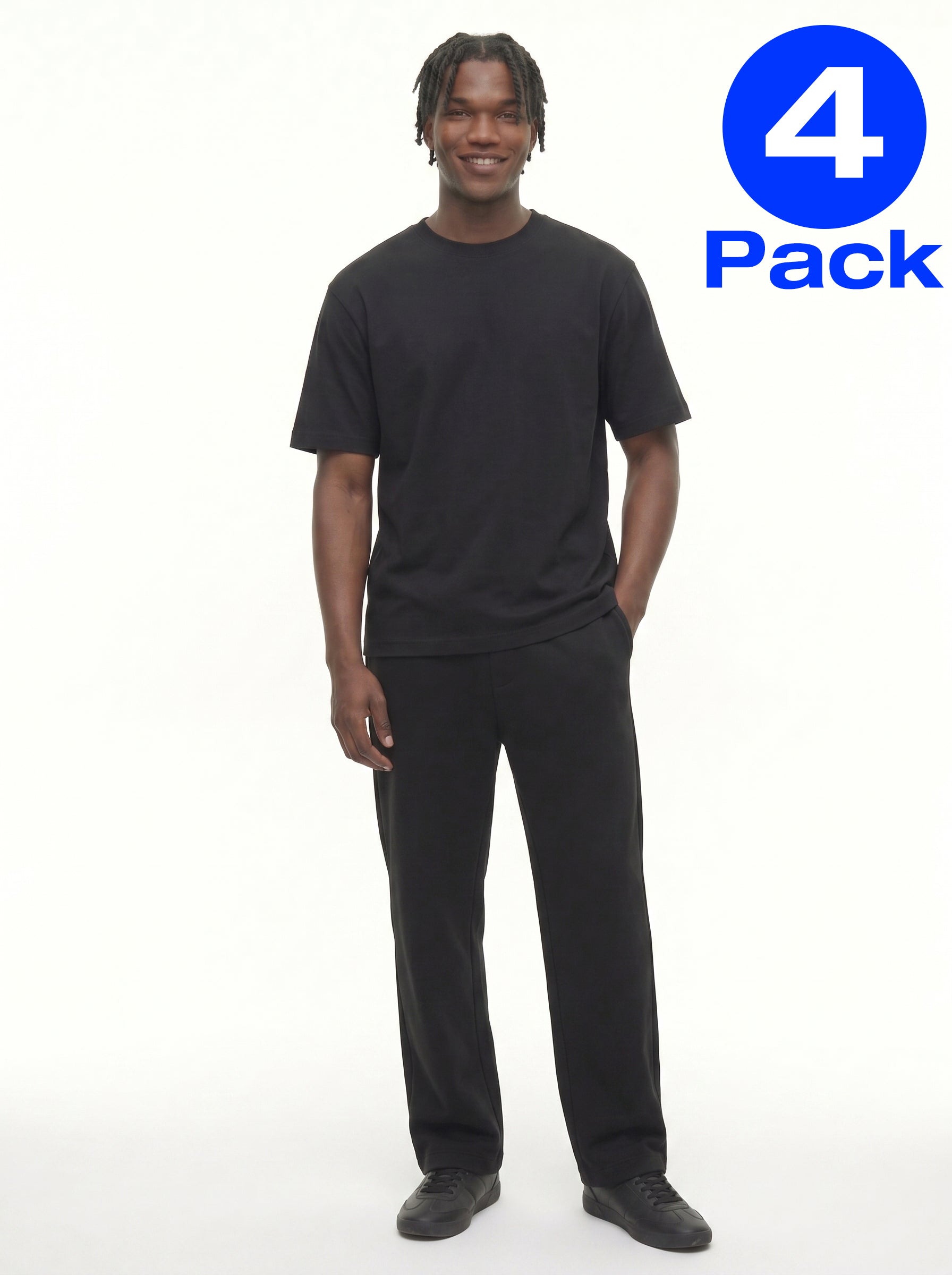 [4-Pack] OVER SIZE SHORT SLEEVE T-Shirt _ 260gsm / 7.67oz