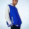 Unisex Letterman Jacket with Hood - Blue