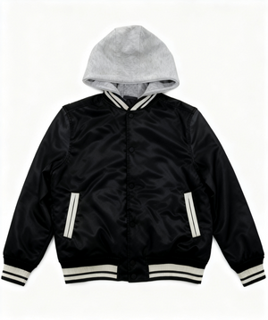 Unisex Letterman Jacket With Hood