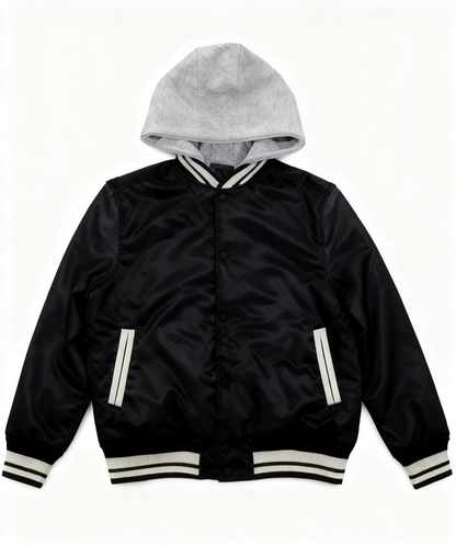 Unisex Letterman Jacket with Hood