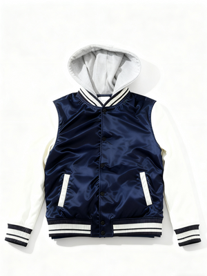 Unisex Letterman Jacket with Hood